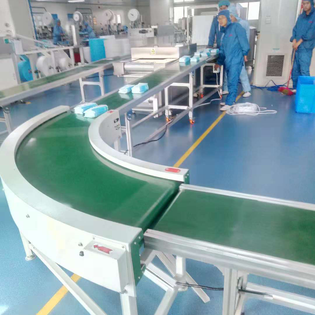 口罩皮帶輸送線